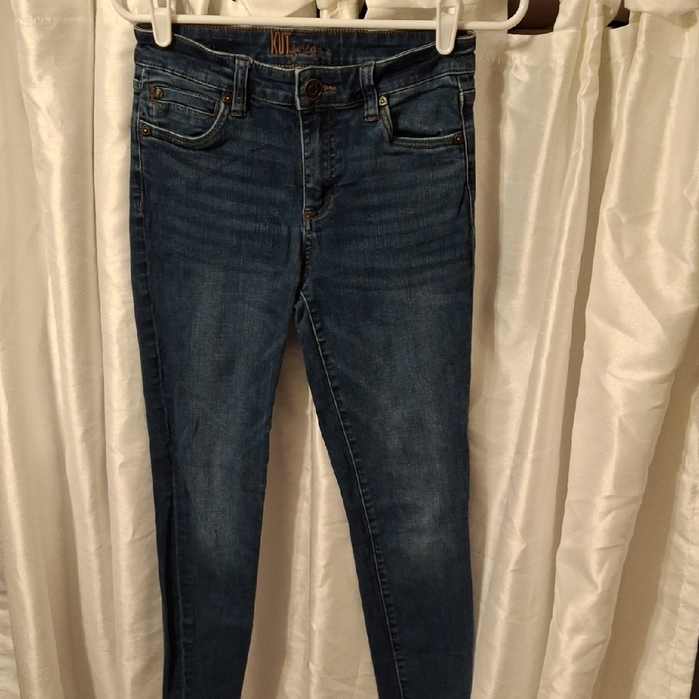 Kut from the Kloth Dark Wash Skinny Jeans 2